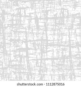 Vector abstract grunge light gray background. Gray seamless pattern, texture of the old wall, wood texture, a layer for creating the effect of old surface. Vector EPS 10 illustration.