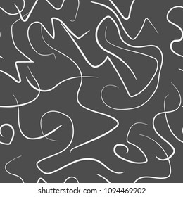 Vector abstract grunge lines seamless pattern.