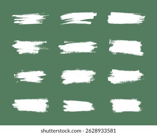 Vector Abstract Grunge Paint Strokes Collection