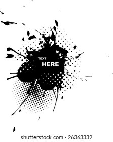 vector abstract grunge splash