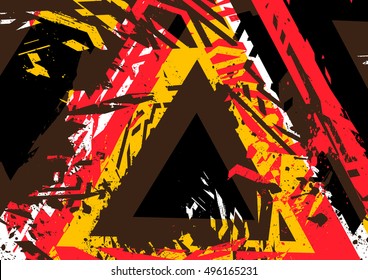 Vector abstract grunge styled background for print design 