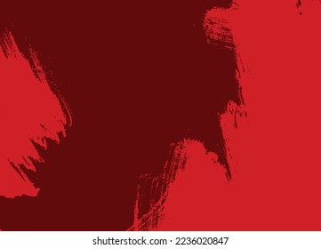 vector abstract grunge texture Background with halftone effect. Black  Red brush paint Background.
