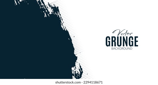 vector abstract grunge texture of brush stroke background design