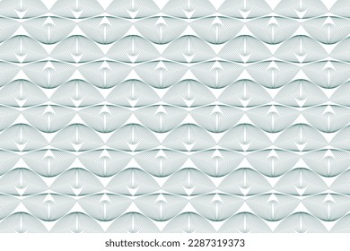 Abstrakte Gilloche-Muster eines Vektors. Lebende Hintergründe und Bänder mit moderner Note.