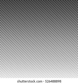 Vector Abstract Halftone Black Background. Gradient Retro Line Pattern Design. Monochrome Graphic.