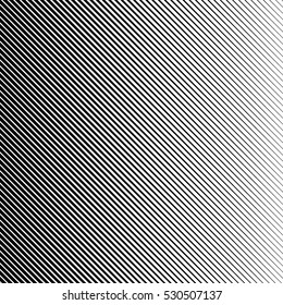 Vector abstract halftone black background. Gradient retro line pattern design. Monochrome graphic.