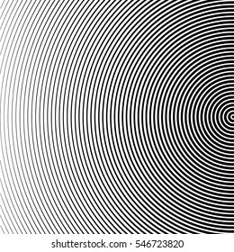 Vector Abstract Halftone Black Background. Gradient Retro Line Pattern Design. Monochrome Graphic.