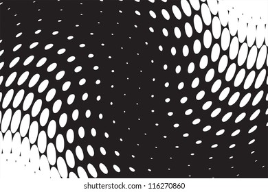vector abstract halftone black and white background