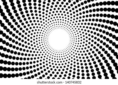 vector abstract halftone black and white background