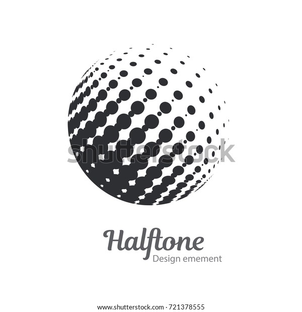 Vector\
abstract halftone circle frames set.  Abstract dotted gradient logo\
design elements. Grunge halftone textured patterns with dots. Pop\
art dotted circle templates isolated on\
white