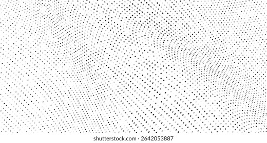 Vector abstract halftone gradient texture. Vanishing polka dot background. Repeating dots gradation modern abstract