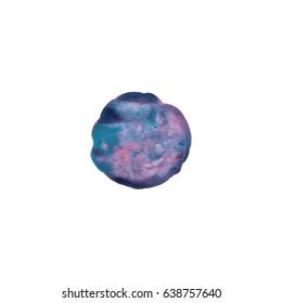Vector abstract hand draw watercolour isolated purple,blue, pink from white background splash spot for wallpaper, design, text, logo,invitation or element of composition.