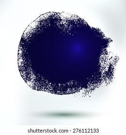 Vector abstract hand drawing blob. Creative decorative element. Ink background for banner and pages.