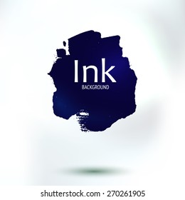 Vector abstract hand drawing paint. Creative decorative element. Ink background for banner and pages.