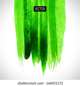 Vector abstract hand drawn background, spring background. Vector illustration. Watercolor backdrop, frame from watercolor stains. Brush stroke, design element. Template with place for your text. 