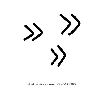 Vector abstract hand drawn cute texture cartoony expression sign doodle line stroke brush design Pattern. To fill a void in a drawing. movement curve directional emoticon effects design elements