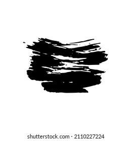 Rasgos de tinta dibujados a mano abstractos vectoriales aislados en fondo blanco para el diseño