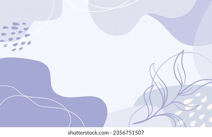 Fondo minimalista de dibujo manual abstracto vectorial