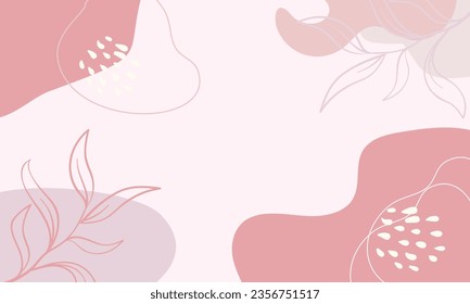 Vector abstract hand drawn minimalist background