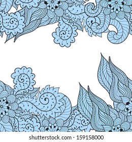 Vector abstract hand drawn ornament
