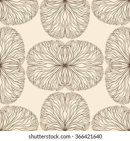 Vector abstract hand drawn picture with tree branches. Stylish illustration. Fabrics, textiles, paper, wallpaper. 
