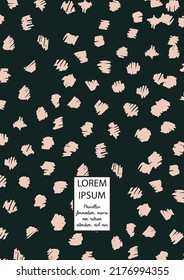 Vector Abstract Hand Drawn Scribble Cover. Minimal Artistic Sketch Poster. Collection of Simple Graphic Doodle Designs for Flyers, Cards, Brochure, Annual Report and other Ideas for Your Business.