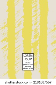 Vector Abstract Hand Drawn Scribble Cover. Minimal Artistic Sketch Poster. Collection of Simple Graphic Doodle Designs for Flyers, Cards, Brochure, Annual Report and other Ideas for Your Business.