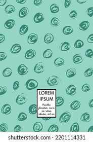 Vector Abstract Hand Drawn Scribble Cover. Minimal Artistic Sketch Poster. Collection of Simple Graphic Doodle Designs for Flyers, Cards, Brochure, Annual Report and other Ideas for Your Business.