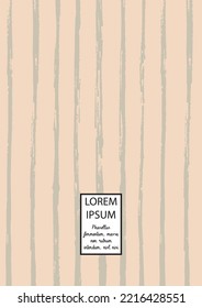 Vector Abstract Hand Drawn Scribble Cover. Minimal Artistic Sketch Poster. Collection of Simple Graphic Doodle Designs for Flyers, Cards, Brochure, Annual Report and other Ideas for Your Business.