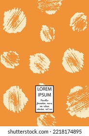 Vector Abstract Hand Drawn Scribble Cover. Minimal Artistic Sketch Poster. Collection of Simple Graphic Doodle Designs for Flyers, Cards, Brochure, Annual Report and other Ideas for Your Business.