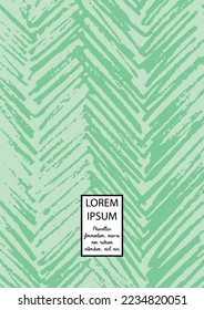 Vector Abstract Hand Drawn Scribble Cover. Minimal Artistic Sketch Poster. Collection of Simple Graphic Doodle Designs for Flyers, Cards, Brochure, Annual Report and other Ideas for Your Business.