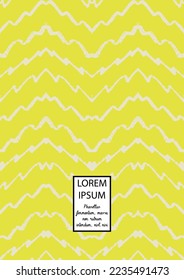 Vector Abstract Hand Drawn Scribble Cover. Minimal Artistic Sketch Poster. Collection of Simple Graphic Doodle Designs for Flyers, Cards, Brochure, Annual Report and other Ideas for Your Business.