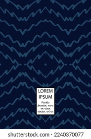 Vector Abstract Hand Drawn Scribble Cover. Minimal Artistic Sketch Poster. Collection of Simple Graphic Doodle Designs for Flyers, Cards, Brochure, Annual Report and other Ideas for Your Business.