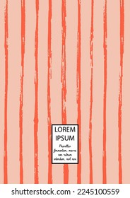 Vector Abstract Hand Drawn Scribble Cover. Minimal Artistic Sketch Poster. Collection of Simple Graphic Doodle Designs for Flyers, Cards, Brochure, Annual Report and other Ideas for Your Business.