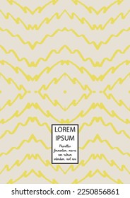 Vector Abstract Hand Drawn Scribble Cover. Minimal Artistic Sketch Poster. Collection of Simple Graphic Doodle Designs for Flyers, Cards, Brochure, Annual Report and other Ideas for Your Business.