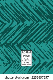 Vector Abstract Hand Drawn Scribble Cover. Minimal Artistic Sketch Poster. Collection of Simple Graphic Doodle Designs for Flyers, Cards, Brochure, Annual Report and other Ideas for Your Business.