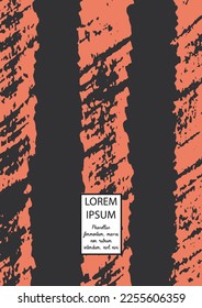 Vector Abstract Hand Drawn Scribble Cover. Minimal Artistic Sketch Poster. Collection of Simple Graphic Doodle Designs for Flyers, Cards, Brochure, Annual Report and other Ideas for Your Business.