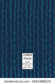 Vector Abstract Hand Drawn Scribble Cover. Minimal Artistic Sketch Poster. Collection of Simple Graphic Doodle Designs for Flyers, Cards, Brochure, Annual Report and other Ideas for Your Business.