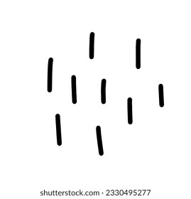 Vector abstract hand drawn texture cute cartoony expression sign doodle line stroke brush design Pattern. To fill a void in a drawing. movement curve directional emoticon effects design elements