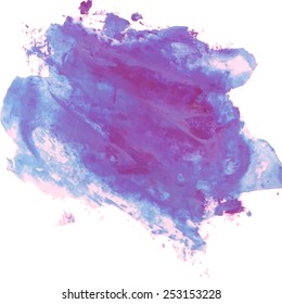 Vector abstract hand drawn watercolor background. Hand painting backdrop.