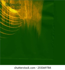 Vector abstract hand drawn watercolor background. Hand painting backdrop. 