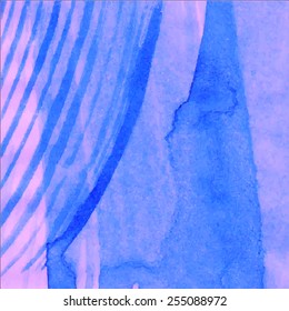 Vector abstract hand drawn watercolor background. Hand painting backdrop. 