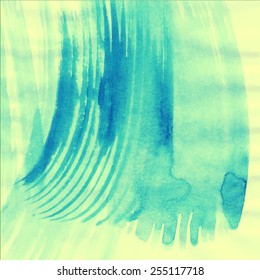 Vector abstract hand drawn watercolor background. Hand painting backdrop. 