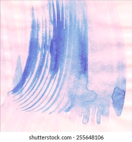 Vector abstract hand drawn watercolor background. Hand painting backdrop. 