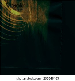 Vector abstract hand drawn watercolor background. Hand painting backdrop. 