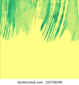 Vector abstract hand drawn watercolor background. Hand painting backdrop. 