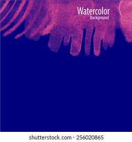 Vector abstract hand drawn watercolor background. Hand painting backdrop. 