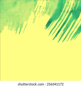 Vector abstract hand drawn watercolor background. Hand painting backdrop. 