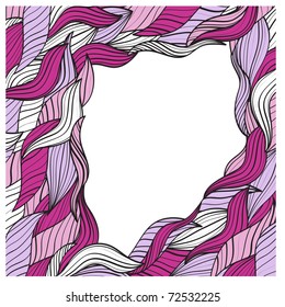 vector  abstract hand-drawn frame for your text, clipping masks