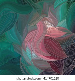 Vector abstract hand-drawn wave pattern.